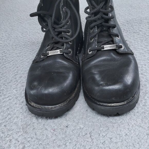 Harley Davidson Boots Womens 10 US 42 EUR Black Ladies Bremerton 85172 Embroider - Picture 11 of 16